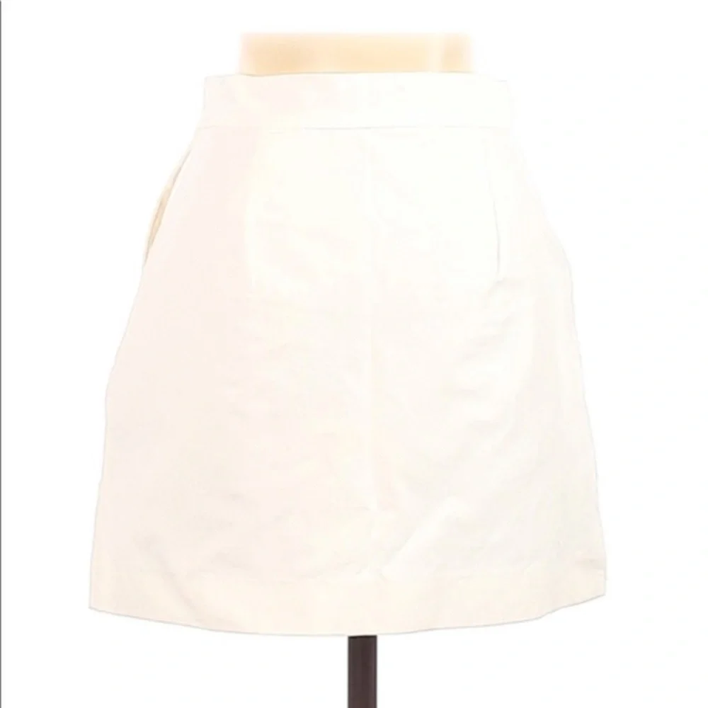 Kate Spade Pockets & Pleats Skirt White Mini size 6